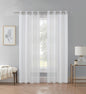 Cortina Velo Transparente Blanco (137x230) - Caja Cerrada 12 Piezas