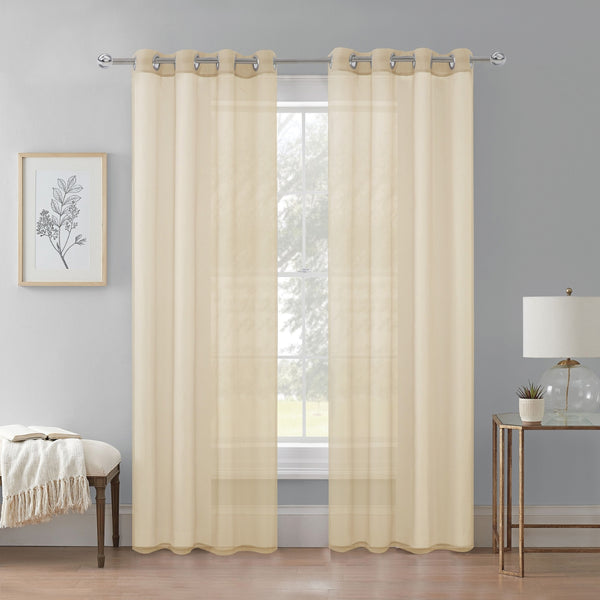 Cortina Velo Transparente Caramelo (137x230) - Caja Cerrada 12 Piezas