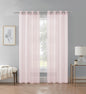 Cortina Velo Transparente Rosa (137x230) - Caja Cerrada 12 Piezas