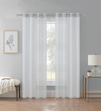 Cortina Velo Transparente Azul Gris (137x230) - Caja Cerrada 12 Piezas