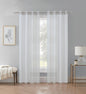 Cortina Velo Transparente Azul Gris (137x230) - Caja Cerrada 12 Piezas