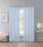 Cortina Velo Transparente Azul Claro (137x230) - Caja Cerrada 12 Piezas