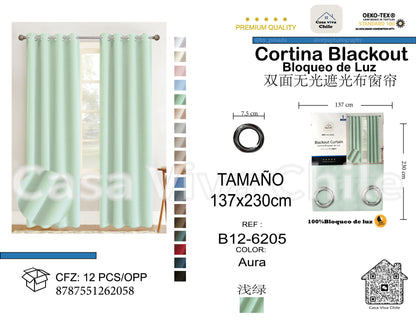 Cortina Blackout Aura (137x230) - Caja de 12 Piezas
