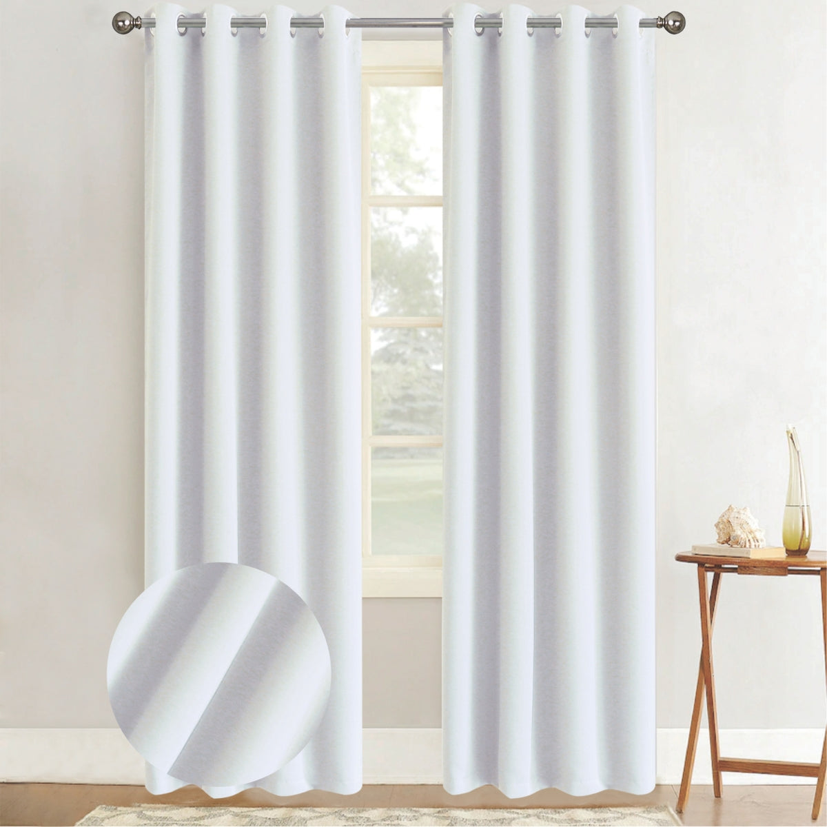 Cortina Blackout Blanco (137x230) - Caja de 12 Piezas