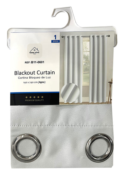 Cortina Blackout Blanco (137x230) - Caja de 12 Piezas
