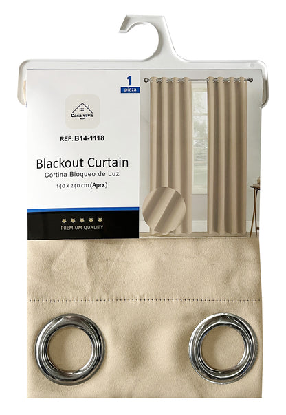 Cortina Blackout Caramelo (137x230) - Caja de 12 Piezas