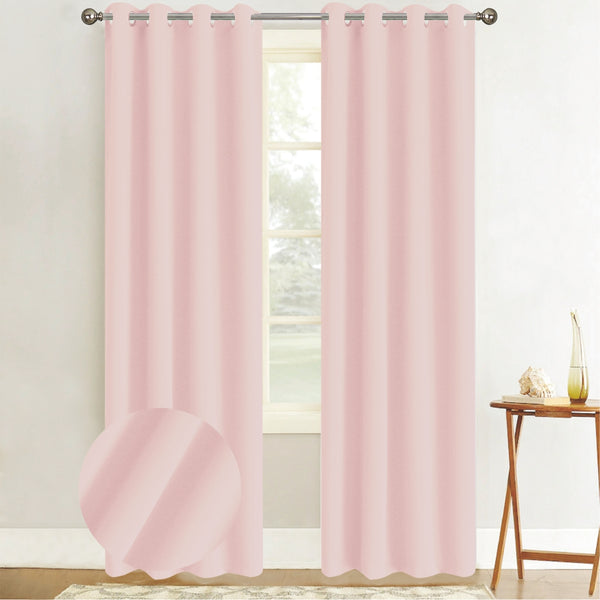 Cortina Blackout Rosa (137x230) - Caja de 12 Piezas