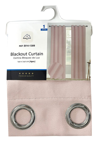 Cortina Blackout Rosa (137x230) - Caja de 12 Piezas