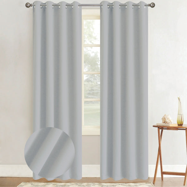 Cortina Blackout Azul Gris (137x230) - Caja de 12 Piezas