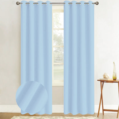 Cortina Blackout Azul Claro (137x230) - Caja de 12 Piezas