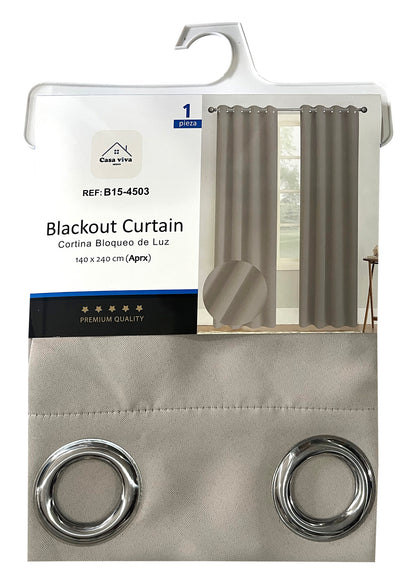 Cortina Blackout Rojo Gris (137x230) - Caja de 12 Piezas
