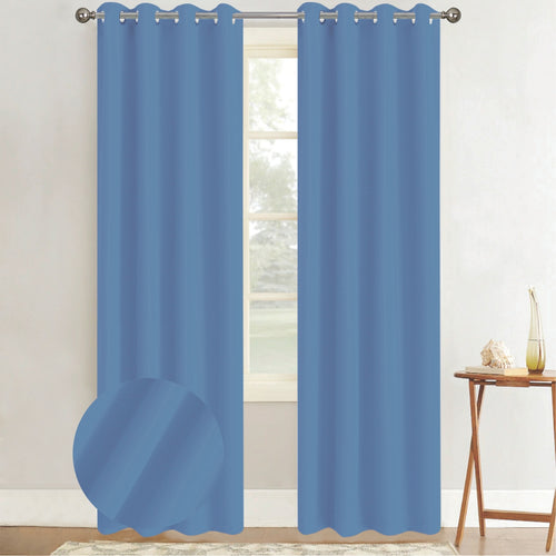Cortina Blackout Azul (137x230) - Caja de 12 Piezas