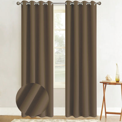 Cortina Blackout Café Oscuro (137x230) - Caja de 12 Piezas