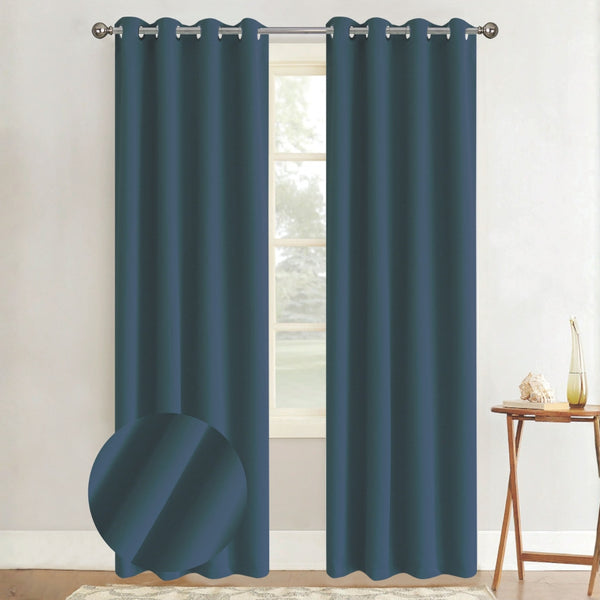 Cortina Blackout Azul Oscuro (137x230) - Caja de 12 Piezas