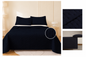 Colcha Acolchada Negro Decorativa de Tamaño Twin ECT19-0303  180X240CM + Funda  50X70CM - Caja de 6 piezas.