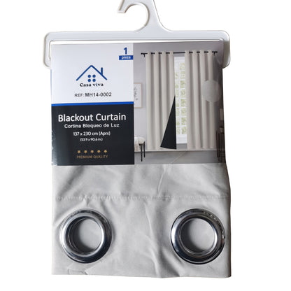 Cortina MH Caqui Claro Cepillada con Película Negra (137x230) - Caja de 12 Piezas