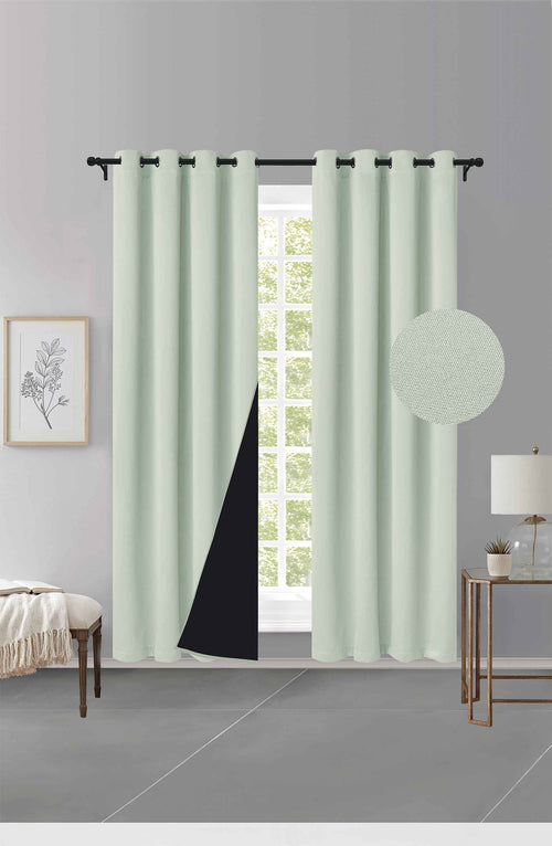 Cortina MH Aura Cepillada con Película Negra (137x230) - Caja de 12 Piezas