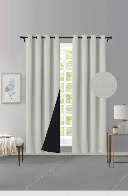 Cortina MH Caqui Claro Cepillada con Película Negra (137x230) - Caja de 12 Piezas