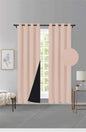 Cortina MH Rosa Cepillada con Película Negra (137x230) - Caja de 12 Piezas