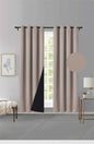 Cortina MH Rojo Gris Cepillada con Película Negra (137x230) - Caja de 12 Piezas