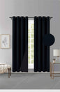 Cortina MH Negro Cepillada con Película Negra (137x230) - Caja de 12 Piezas