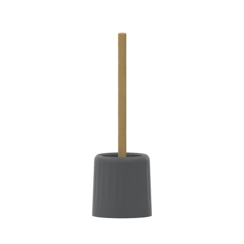 Escobilla para Inodoro Nórdica Gris con Mango de Bambú PF-7238 – Caja de 12 Piezas