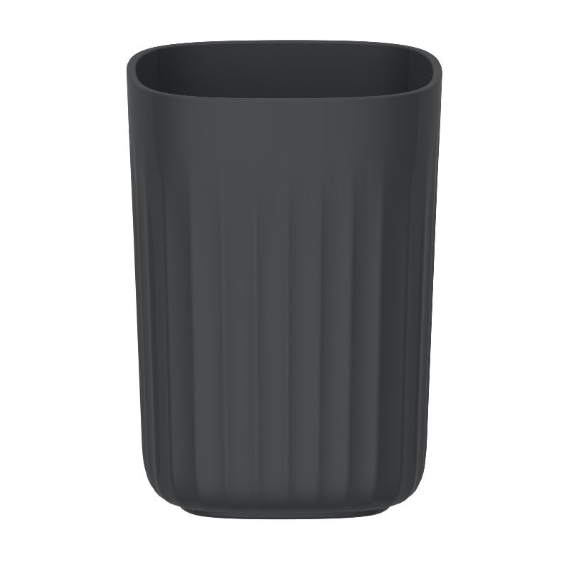 Vaso de Enjuague Bucal Nórdico Negro Azabache PF-7243 – Caja de 12 Piezas