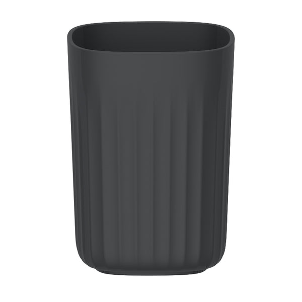 Vaso de Enjuague Bucal Nórdico Negro Azabache PF-7243 – Caja de 12 Piezas