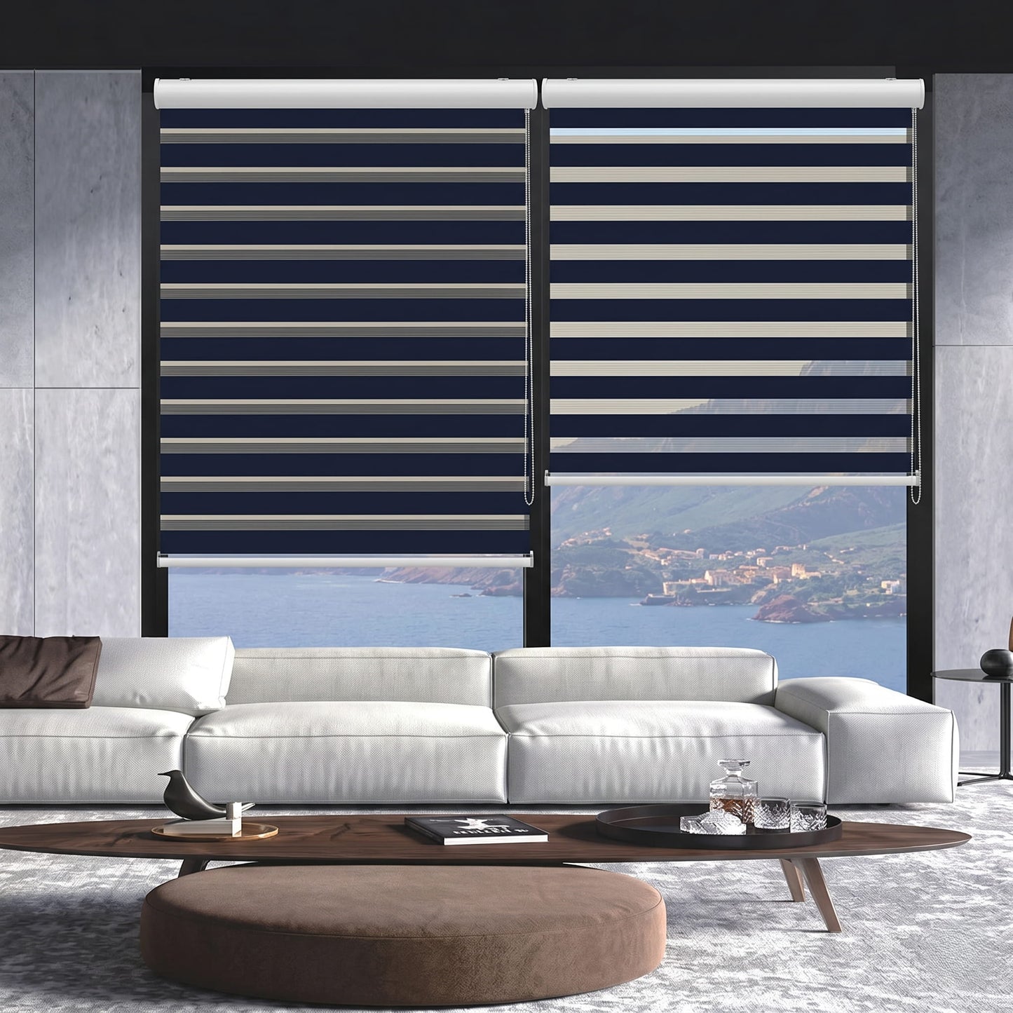 Cortina Roller Dúo (Día y Noche) Colores PF-05 (80x200 cm) – Caja de 6 Piezas