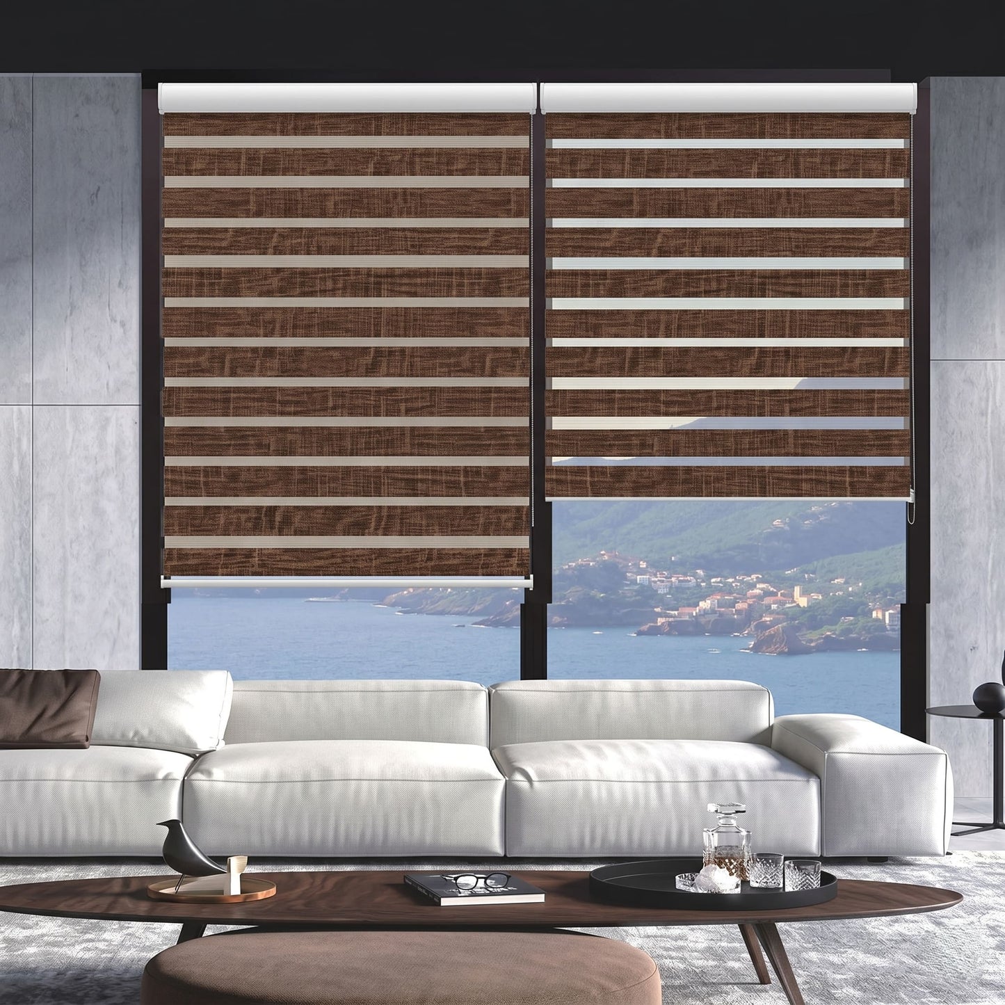 Cortina Roller Dúo (Día y Noche) Colores PF-05 (80x200 cm) – Caja de 6 Piezas
