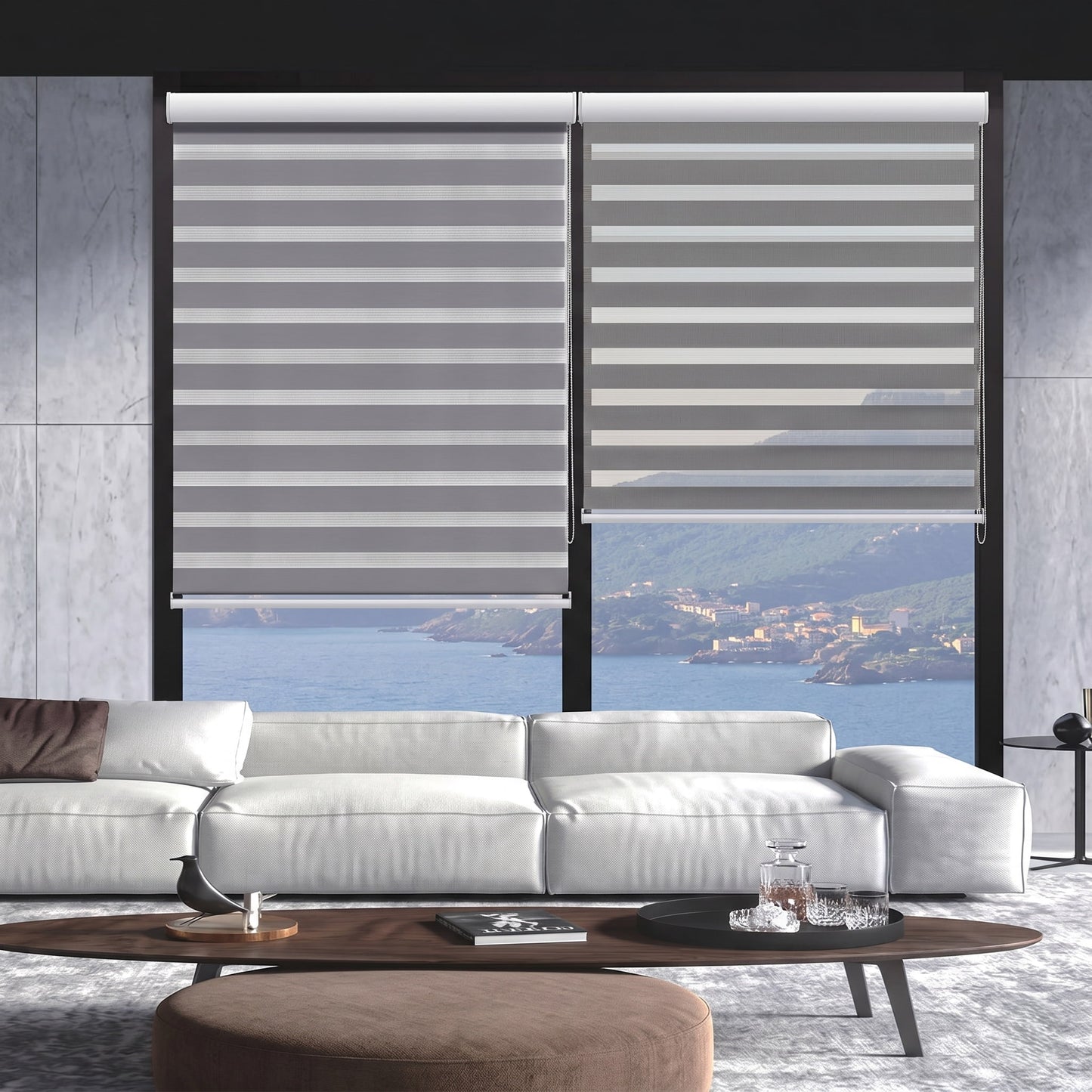 Cortina Roller Dúo (Día y Noche) Colores PF-05 (80x200 cm) – Caja de 6 Piezas