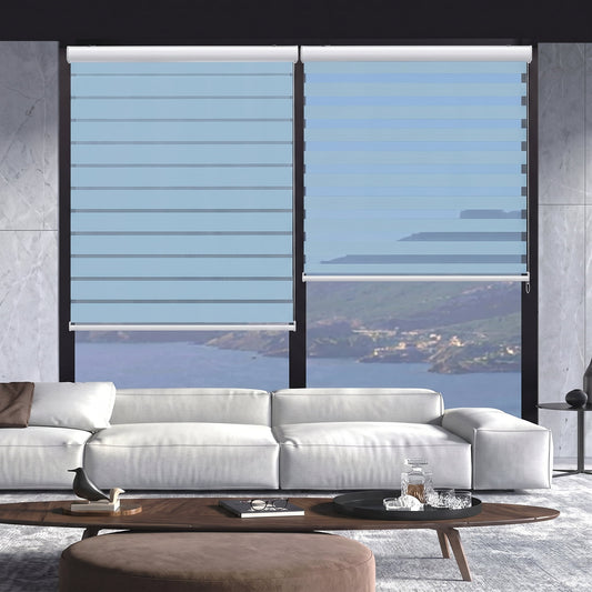 Cortina Tipo Persiana Doble Laminada en Colores (150x200 cm) – Caja de 6 Piezas