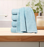 Toallas de Ducha 100% Algodón Azul Claro TA-05 (30x50 cm) – Caja de 24 Piezas