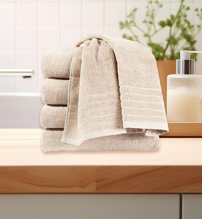 Toallas de Ducha 100% Algodón Hueso TA-10 (35x75 cm) – Caja de 12 Piezas