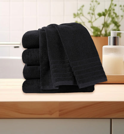 Toallas de Ducha 100% Algodón Negro TA-15 (35x75 cm) – Caja de 12 Piezas