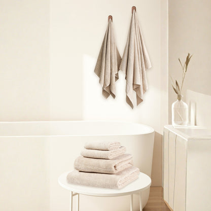 Toallas de Ducha 100% Algodón Hueso TA-26 (90x150 cm) – Caja de 6 Piezas