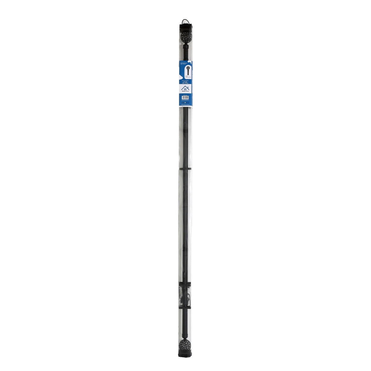 Cortinero Metálico Negro Ajustable VR-20 (160-310cm x 28mm) – Caja de 8 Piezas