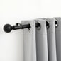 Cortinero Metálico Negro Ajustable VR-48 (160-310cm x 28mm) – Caja de 8 Piezas