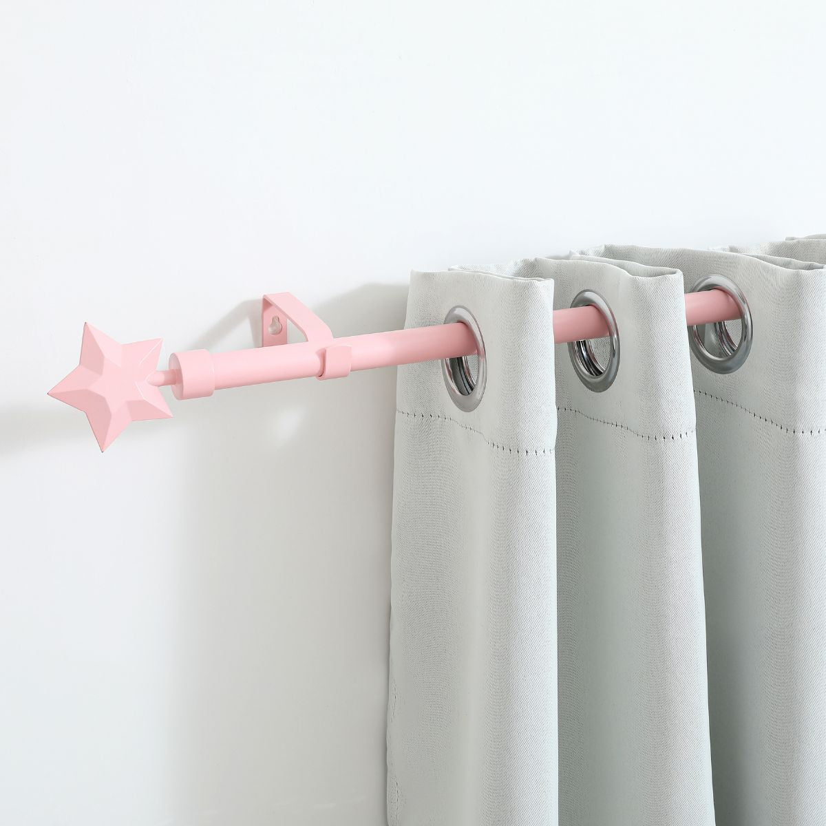 Cortinero Metálico Rosado Ajustable VR-54 (160-310cm x 28mm) – Caja de 8 Piezas